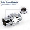 NearMoon Shower Head Swivel Ball Adapter - Solid Brass Shower