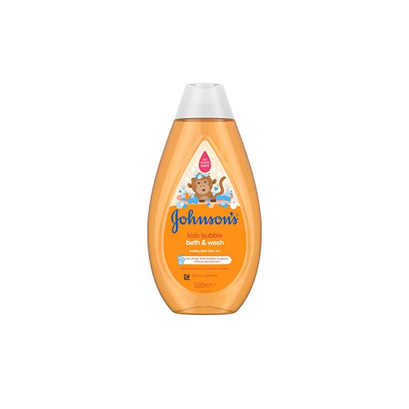 JOHNSON'S Baby Kids Bubble Bath and Wash 500ml – Formulated