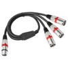 SiYear XLR Splitter Cable 3 Way - 1 XLR Female