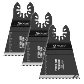 PAYA TOOLS Bi-Metal Cobalt Oscillating Tool Blade, 2-3/4" Extra-Wide Oscillating Saw Blades for Clean Cuts in Hard Wood & Plastic, Universal Fit Multitool Blades 3-Pack