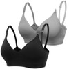 Derssity Women's Wireless Nursing Bra Comfy Sleeping Bra Soft Maternity