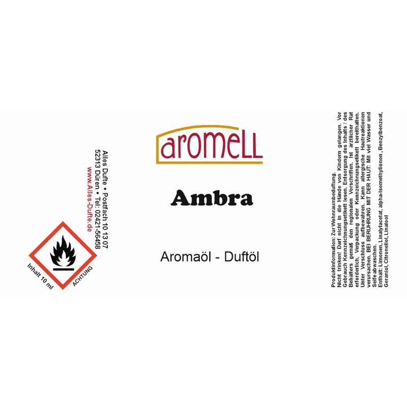 Ambra Aroma Oil 10ml