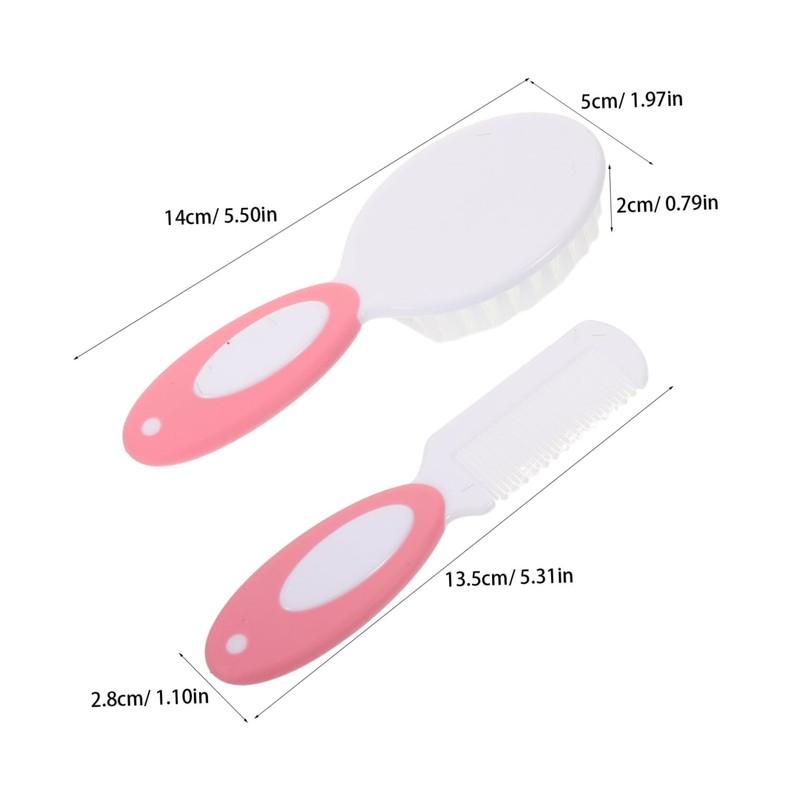 VICASKY Brush Comb Set for Newborns and Soft Friendly Bristles