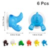OUNONA Suction Cup Hooks, Cute, Bath, Strong, 6 Pieces, Wall