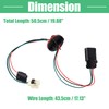 X AUTOHAUX 2 Pcs Headlight Lamp Wiring Harness Light Wire
