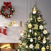 Christmas Baubles Set of 34 Plastic Christmas Tree Baubles White