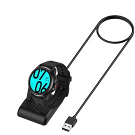 Compatible for Ticwatch Pro 5 Android Smartwatch Charger,Blueshaweu USB Charging Cilp Dock Replacement Charging Compatible with Ticwatch Pro 5 / Ticwatch Pro 3/3 LTE/TIcwatch E3 Smartwatch (Black)