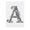 'Letter A' Temporary Tattoo - Water Resistant, Skin-Safe, Non-Toxic Transfer