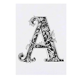 'Letter A' Temporary Tattoo - Water Resistant, Skin-Safe, Non-Toxic Transfer (TO00065531)