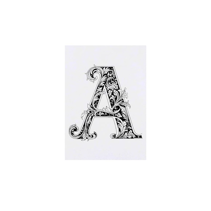 'Letter A' Temporary Tattoo - Water Resistant, Skin-Safe, Non-Toxic Transfer