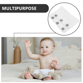 SAFIGLE 4pcs Extender Snaps Baby Bodysuit Extenders Baby Romper Suit Partner Baby Lengthening Piece Jumpsuit Extender Patch