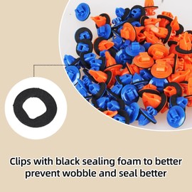 100 pcs Fender Flare Clips Molding Retainer Clips for Toyota 4Runner, FJ Cruiser, Highlander, RAV4, Tacoma - Push Door Trim Fastener - Replace OEM: 75495-35010 75397-35010