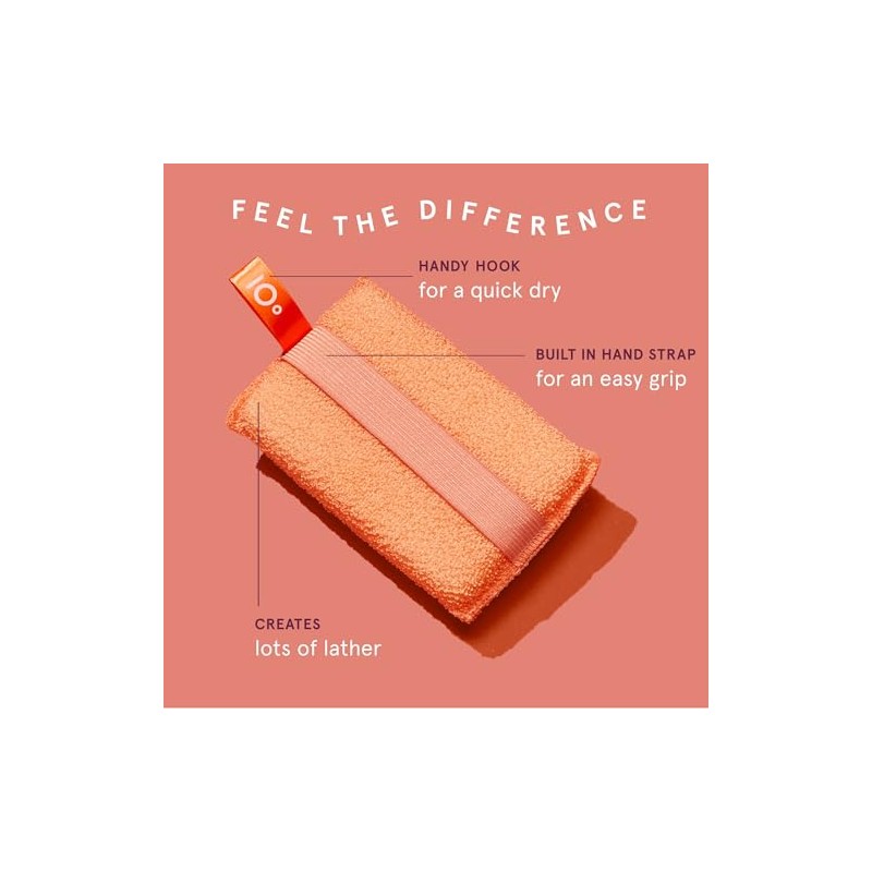 Cleanlogic Bath and Body Large Exfoliating Body Scrubber, Assorted Colors,