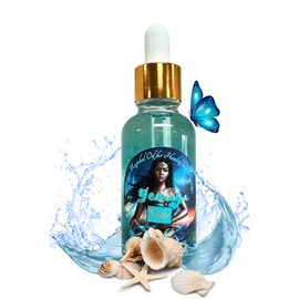 Yemaya Conjuring Oil Dropper 1oz | For Family Protection, Fertility, Healing and Self Love | Handmade with Herbs, Crystals & Essential Oils | Santeria, Conjure, Wiccan, Hoodoo, Pagan & Magick
