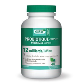 Laboratoire Suisse Probiotic 12 Billion – Healthy Gut Flora – 90 Vegetal Capsules