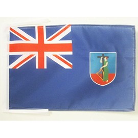 AZ FLAG Montserrat Flag 18'' x 12'' Cords - Montserratian - English Small Flags 30 x 45cm - Banner 18x12 in
