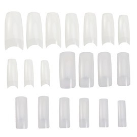 Beavorty 500pcs Artificial Nail Tips for Women Box Half Nails Comfortable Fit for Diy Salons Odorless Easy to Apply