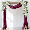 Socomi Wedding Arch Draping Fabric 3 Panels 29" x 19Ft