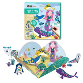 3D Sticker Puzzle Game of Polar & Sea Animals Educational 3D Cartoon Puzzles for Kids Themed Jigsaw Puzzles Art Crafts for Boys & Girls Birthday Gift Creative Set for Children