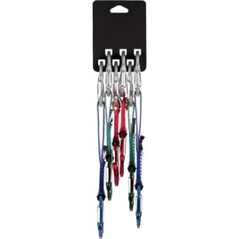 Wild Country Astro Rock Climbing Quickdraw - Lightweight Draw with Wiregate Aluminum Carabiners - Trad 6-Pack - 6-Pack