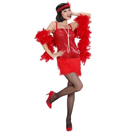 Red Flapper Costume Small for 20s 30s Moll Bugsy Fancy Dress