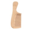 5pcs Bamboo Hair Comb Anti Statics Round Teeth Fragrance Wide