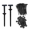 Yoedge Universal Cable Tie Clips Pack of 100 Nylon Universal