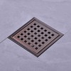 Square Shower Drain 4 inch, Nicmondo 304 Stainless Steel Point