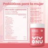Vivonu Probióticos Mujer 60 Billion,18 Cepas,60 Cápsulas