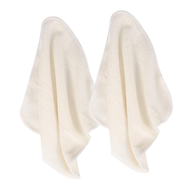 Beavorty Sets Bamboo Face Towels Exfoliating Washcloths Large Absorbent Square