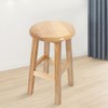 Veemoon Round Wooden Stool Seat, Bar Chair Seat Board Replacement