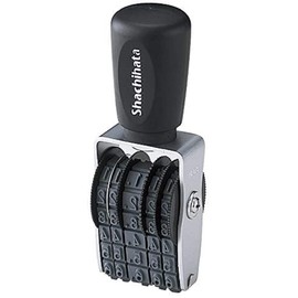 シャチハタ スタンプ 回転ゴム印 タート用 強着スタンプインキ用 欧文日付 5号 約20×4ミリ