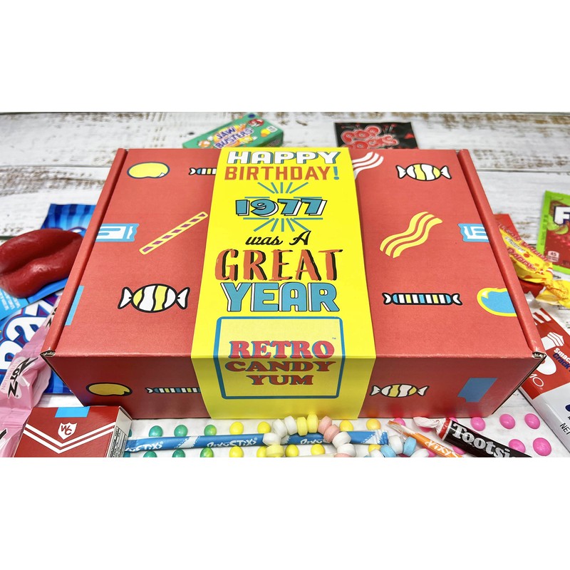 RETRO CANDY YUM ~ 1977 48th Birthday Gift Box Nostalgic