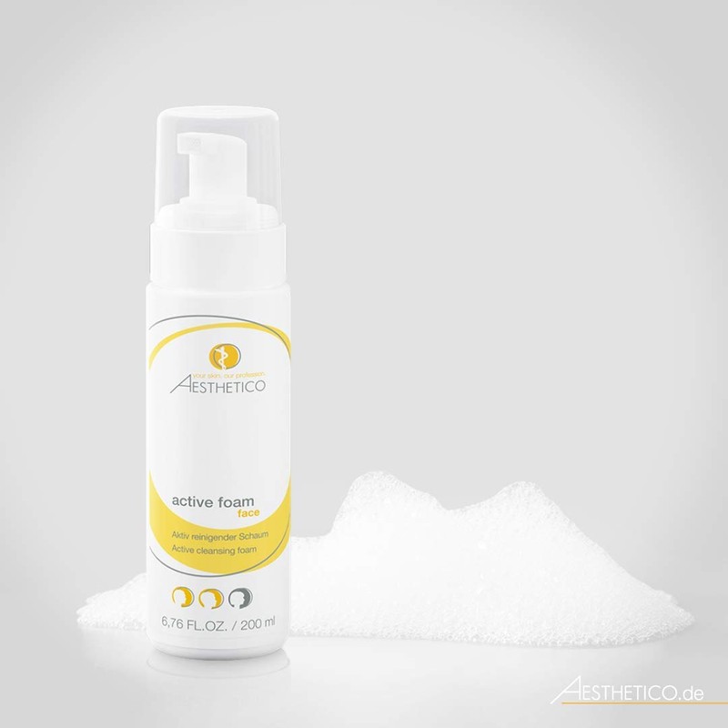 AESTHETICO Active Foam Cleansing Foam for Acne and Blemished Skin,