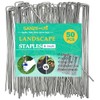 6 Inch Galvanized Landscape Staples, 50 Pack 10 Gauge Garden