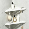 Corner Shower Shelves, 10" white 304 Stainless Steel Recessed Shelf