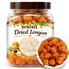 12oz/340g Naturally Sweet Dried Longan Fruit, Premium Seedless Longan Fruit Meat with Natural Sweetness, Healthy Snack for Tea, Dessert, Cooking, Baking, Soups, Camping & Gifts
