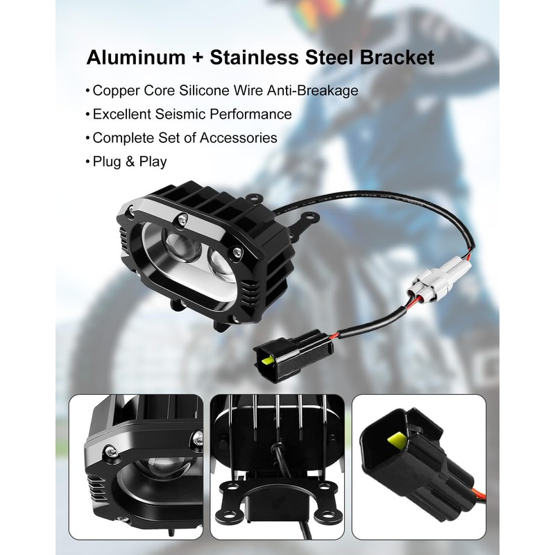 HKJWUN Upgrade Headlight Kit Fits for Talaria Sting R MX4