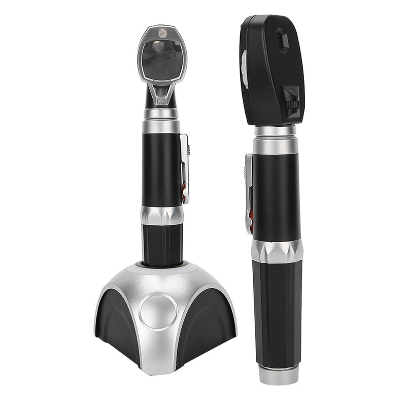 Rechargeable Fiber Optic Ophthalmoscope Otoscope Ear Eye Examination Devices Tool