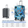 Lukbfall Video Game Controller Pattern Luggage Suitcase Covers Elastic Washable