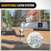 Nilight Straight Trailer Coupler with Security Latch&Chain for 2-Inch Hitch