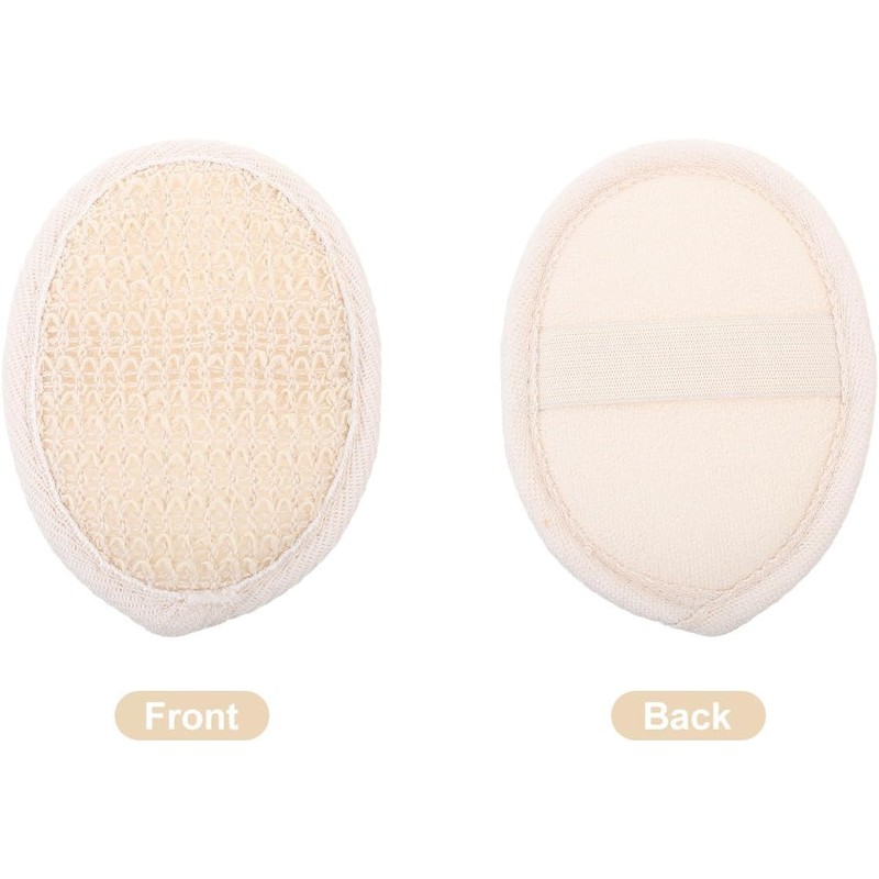 Esponjas corporales desechables de lufa beige 10 piezas para ducha