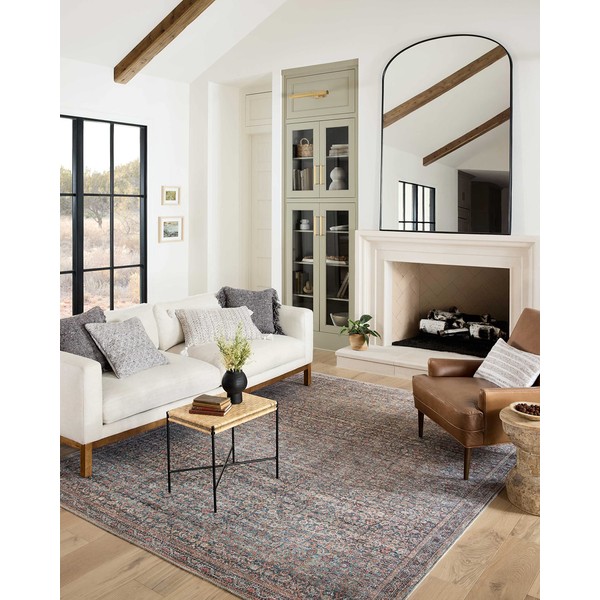 Loloi II Adrian Collection ADR-04 Denim/Multi 2'-6" x 7'-6" Runner