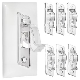 Wall Switch Guard,Light Switch Cover,Child Proof Light Switch Cover Guard,Light Switch Protection,Keep Toggle Switch in On or Off Position (Clear,6 Pack)