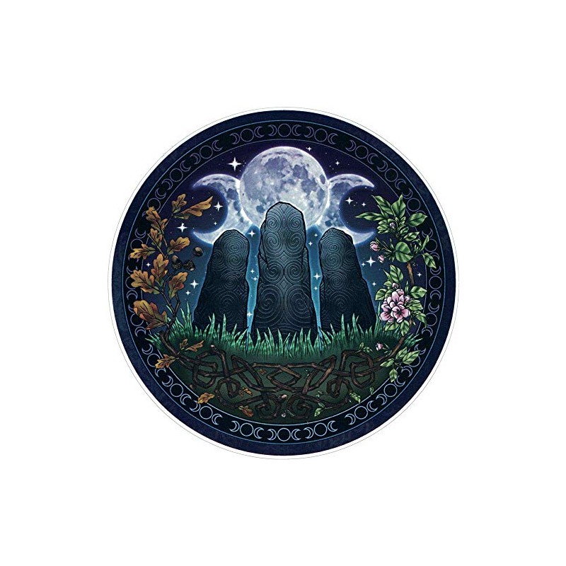 Awen Stones - Bumper Sticker/Decal (4.5" Circular)