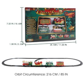 Christmas Electric Rail Train Around Christmas Tree Party Home Xmas Tree Decoration Kids Gift