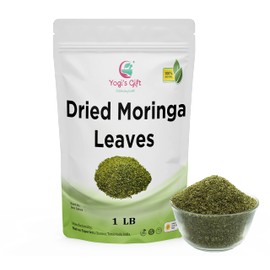 Moringa Leaves Loose 1 LB | Make tea, Springle on salad, Ground and use it | 100% natural Moringa leaf only no stems | te de moringa | by Yogi's Gift®