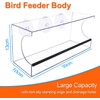 GURECOD Window Bird Feeder with Removable Feeding Tray for Backyard