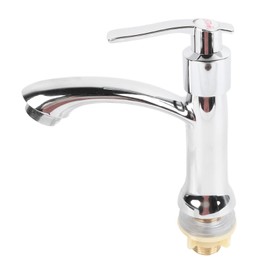 Single Cold Water Tap Water Saving Easy Control Water Flow Minimalist Modern Zinc Alloy Bathroom Sink Faucet