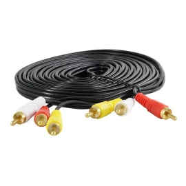 Ele-Gate 5 Piezas Cable Rca 1.5 Metros Macho A Macho Blindado